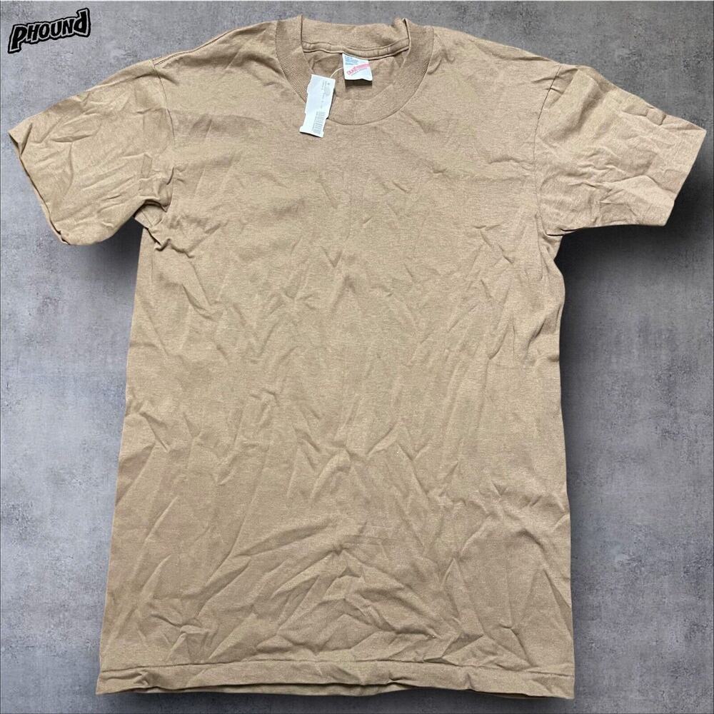Vtg Duke Athletic Products Shirt S Brown Blank 90s Tee Adult